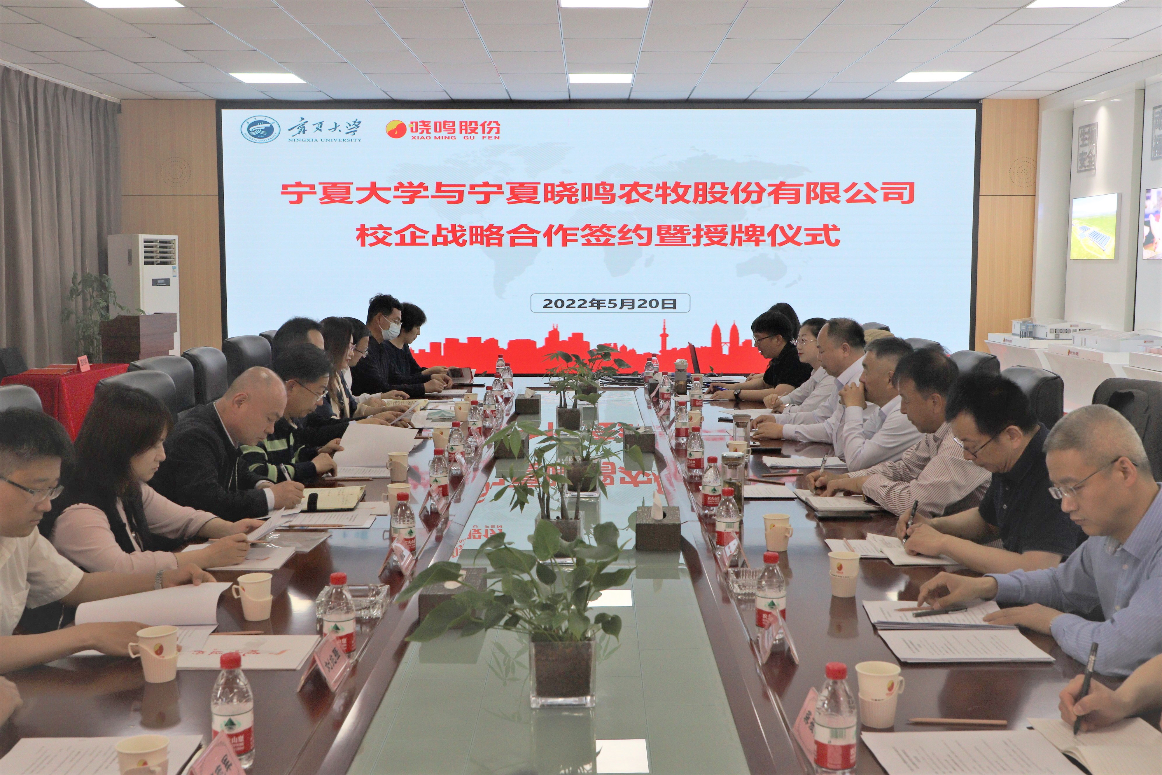 5月20日,李星,史金龙前往宁夏晓鸣农牧股份有限公司调研,公司董事长